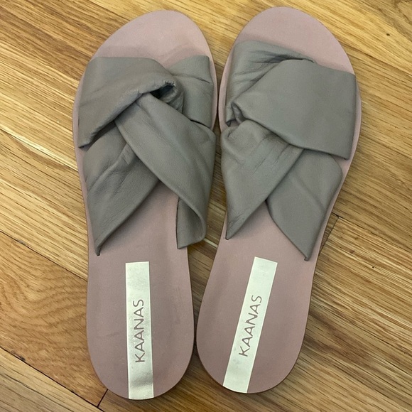 Kaaanas Women’s Brown Twist Sandals Size 8 - Picture 1 of 6
